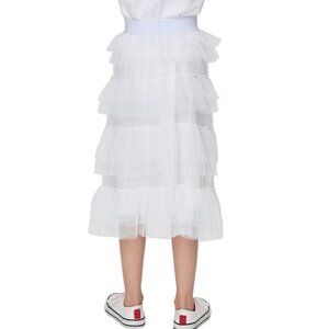 Choupette Skirt White Ruffle Size 9-10